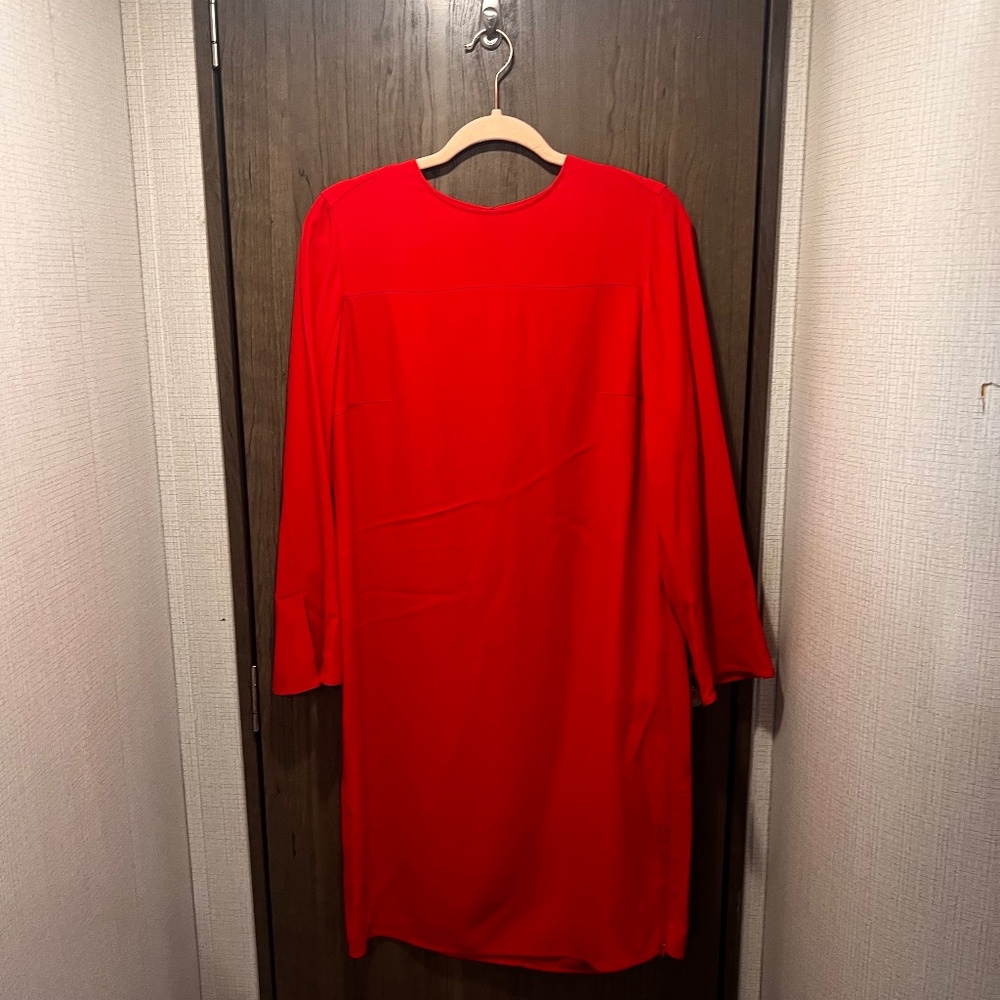 Akris Punto Red Long Sleeve Shift Dress US 8 – Luxury Minimalist